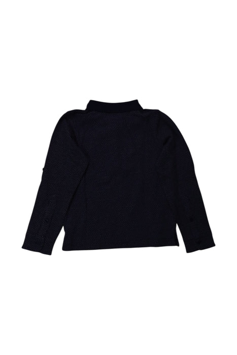 A Black Long Sleeve Polos from Galeries Lafayette in size 5T for boy. (Back View)