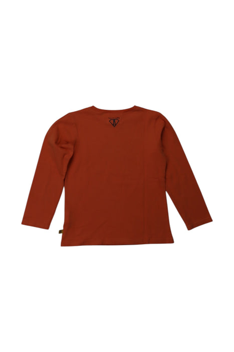 A Orange Long Sleeve T Shirts from Arsène et les pipelettes in size 5T for boy. (Back View)