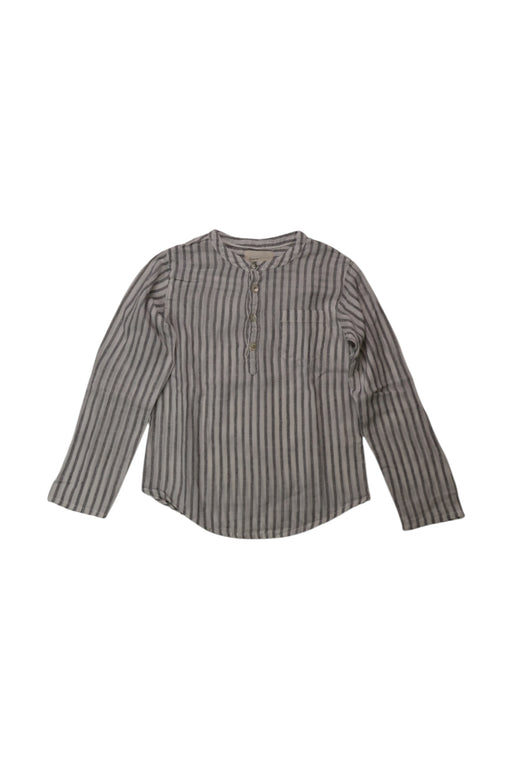 A Grey Long Sleeve Shirts from Arsène et les pipelettes in size 5T for boy. (Front View)