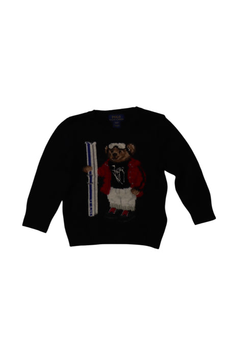 A Black Knit Sweaters from Polo Ralph Lauren in size 2T for boy. (Front View)