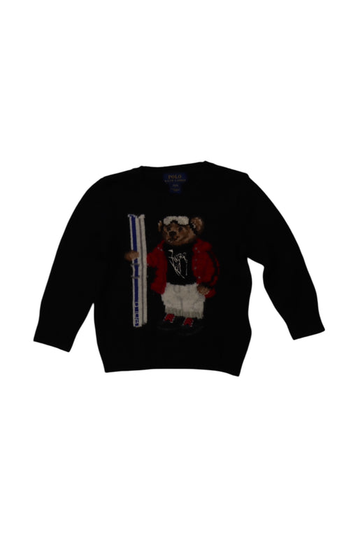 A Black Knit Sweaters from Polo Ralph Lauren in size 2T for boy. (Front View)