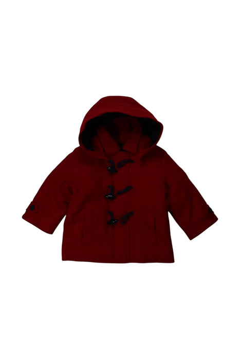 A Red Coats from Jacadi in size 12-18M for girl. (Front View)