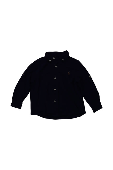 A Black Long Sleeve Shirts from Ralph Lauren in size 18-24M for boy. (Front View)