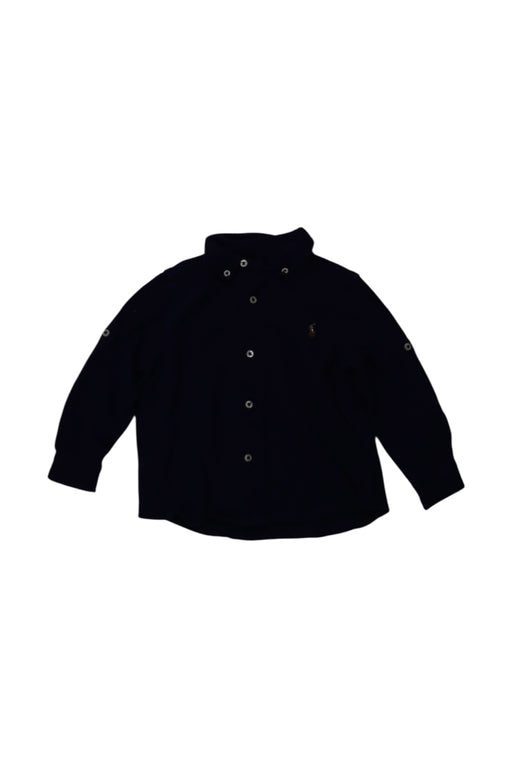 A Black Long Sleeve Shirts from Ralph Lauren in size 18-24M for boy. (Front View)