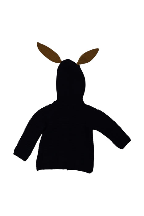 A Black Buttoned Sweatshirts from Arsène et les pipelettes in size 12-18M for girl. (Back View)