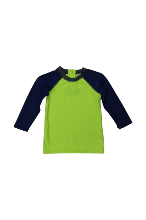 A Green Rash Guards from Crewcuts in size 18-24M for boy. (Front View)