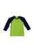 A Green Rash Guards from Crewcuts in size 18-24M for boy. (Front View)