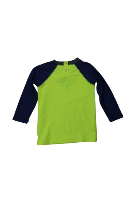 A Green Rash Guards from Crewcuts in size 18-24M for boy. (Back View)