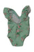 A Green Swimsuits from Janie & Jack in size 6-12M for girl. (Back View)