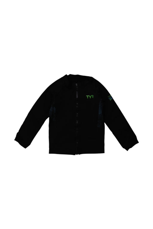 A Black Buttoned Sweatshirts from TYR in size 4T for boy. (Front View)