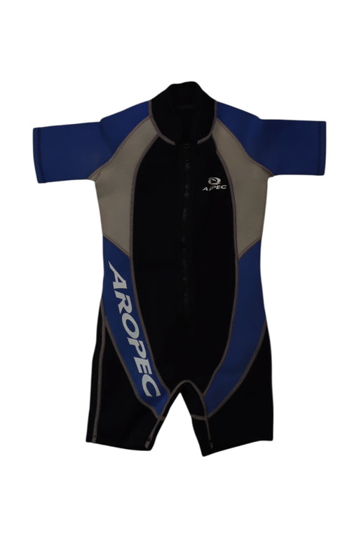 A Blue Wetsuits from Aropec in size 4T for boy. (Front View)