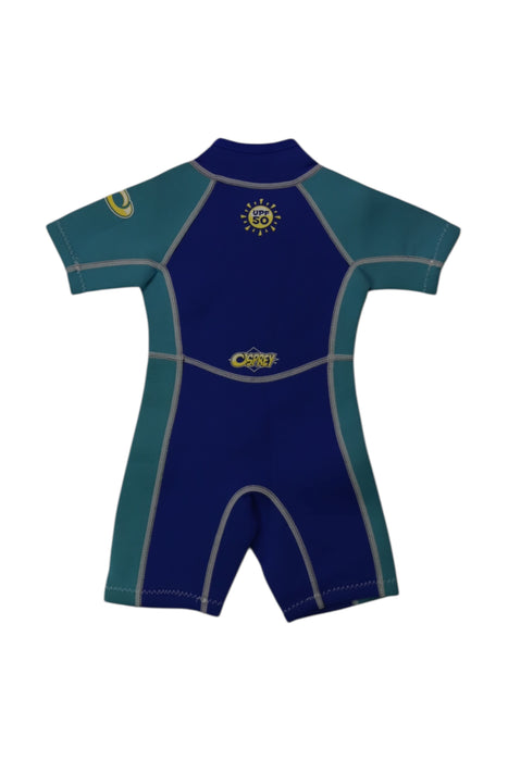 A Blue Wetsuits from Osprey in size 6-12M for boy. (Back View)
