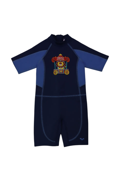 A Navy Wetsuits from Arena in size 2T for boy. (Front View)