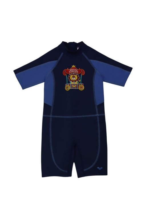 A Navy Wetsuits from Arena in size 2T for boy. (Front View)