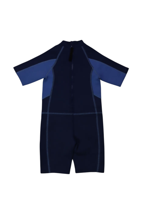 A Navy Wetsuits from Arena in size 2T for boy. (Back View)
