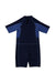 A Navy Wetsuits from Arena in size 2T for boy. (Back View)