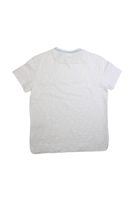 A White Short Sleeve T Shirts from Fendi in size 12Y for boy. (Back View)