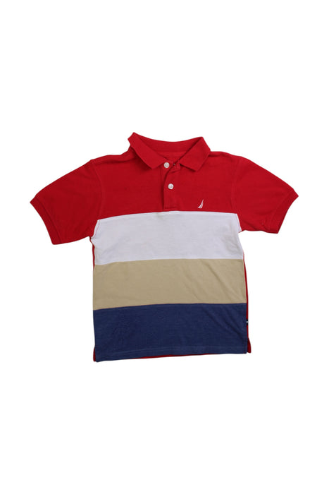 A Multicolour Short Sleeve Polos from Nautica in size 6T for boy. (Front View)