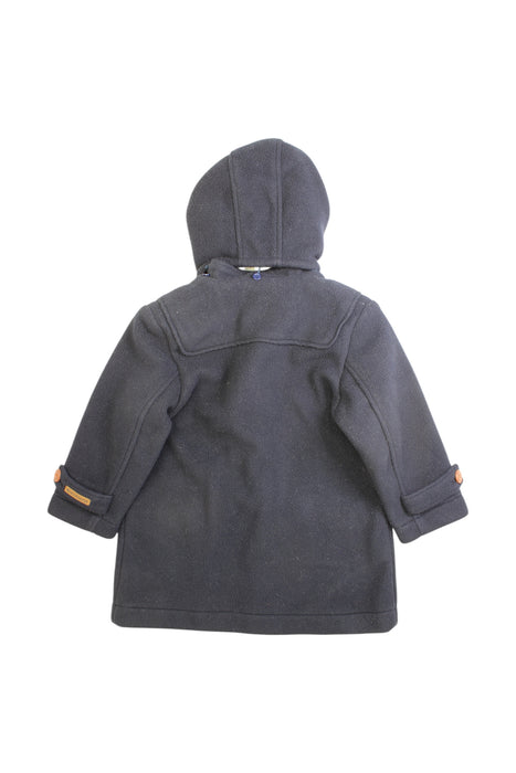 A Navy Coats from Miki House in size 4T for girl. (Back View)