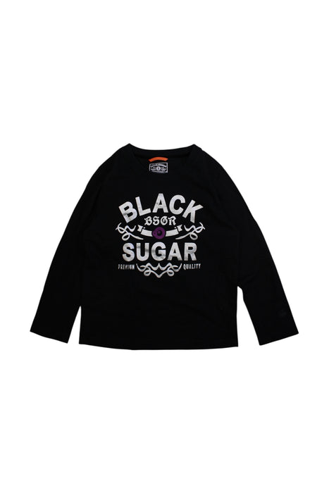 A Black Long Sleeve T Shirts from Sugarman in size 10Y for girl. (Front View)