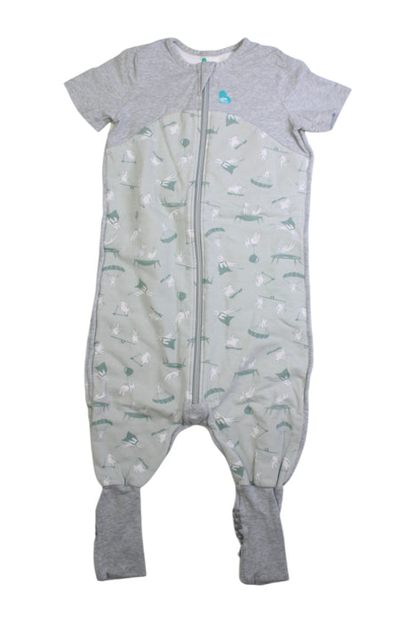 A Green Sleepsacs from Love To Dream in size 3T for boy. (Front View)