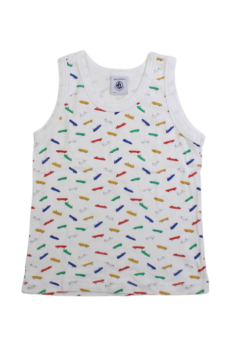A Multicolour Sleeveless Tops from Petit Bateau in size 4T for boy. (Front View)