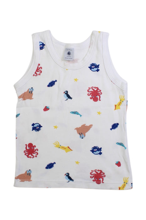 A Multicolour Sleeveless Tops from Petit Bateau in size 4T for boy. (Front View)