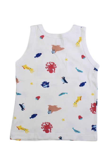 A Multicolour Sleeveless Tops from Petit Bateau in size 4T for boy. (Back View)
