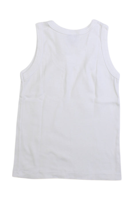 A White Sleeveless Shirts from Petit Bateau in size 4T for boy. (Back View)