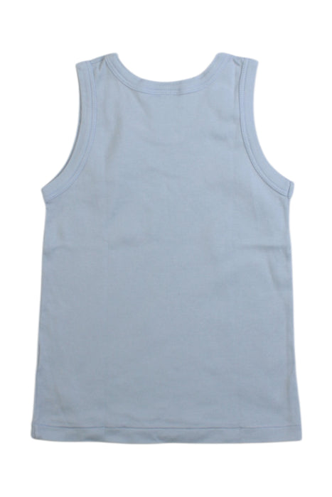 A Blue Sleeveless Tops from Petit Bateau in size 4T for boy. (Back View)