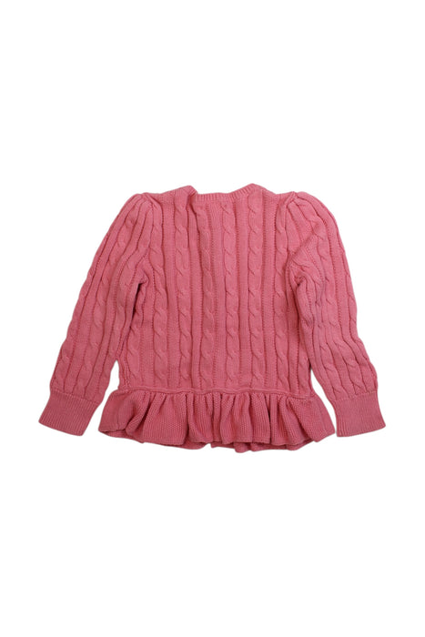 A Pink Cardigans from Polo Ralph Lauren in size 4T for girl. (Back View)