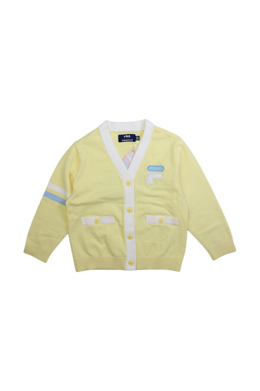 A Yellow Cardigans from Fila in size 4T for girl. (Front View)