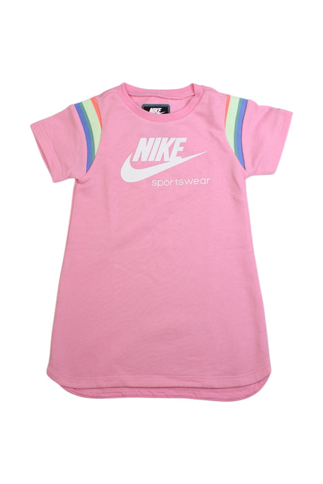 A Pink Short Sleeve Dresses from Nike in size 3T for girl. (Front View)