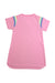 A Pink Short Sleeve Dresses from Nike in size 3T for girl. (Back View)