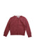 A Burgundy Cardigans from Bonpoint in size 4T for girl. (Front View)