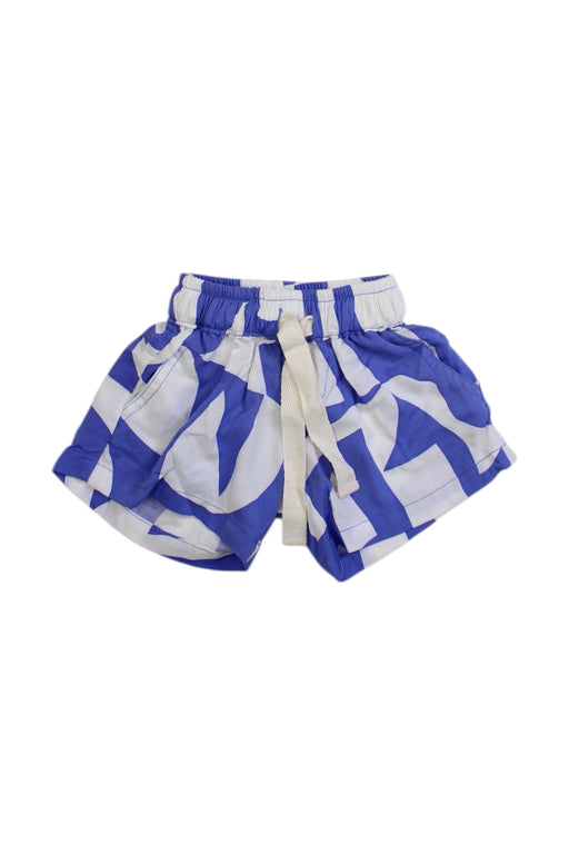 A Blue Shorts from Lokoa Littles in size 0-3M for boy. (Front View)