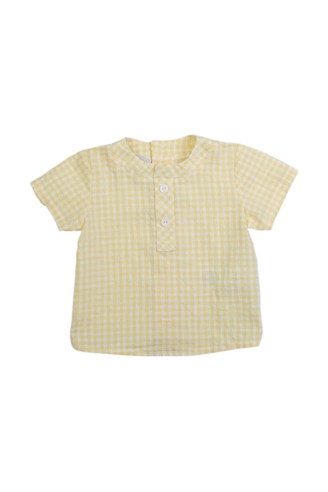 A Yellow Short Sleeve Tops from Paz Rodriguez in size 3-6M for girl. (Back View)