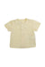 A Yellow Short Sleeve Tops from Paz Rodriguez in size 3-6M for girl. (Back View)