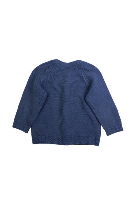 A Navy Cardigans from Tartine et Chocolat in size 5T for girl. (Back View)