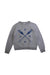 A Grey Crewneck Sweatshirts from Petit Bateau in size 10Y for boy. (Front View)