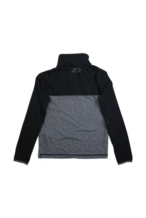 A Black Zippered Sweatshirts from Under Armour in size 7Y for boy. (Back View)