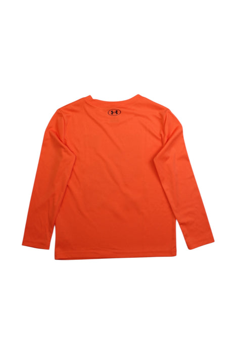 A Orange Rash Guards from Under Armour in size 5T for boy. (Back View)