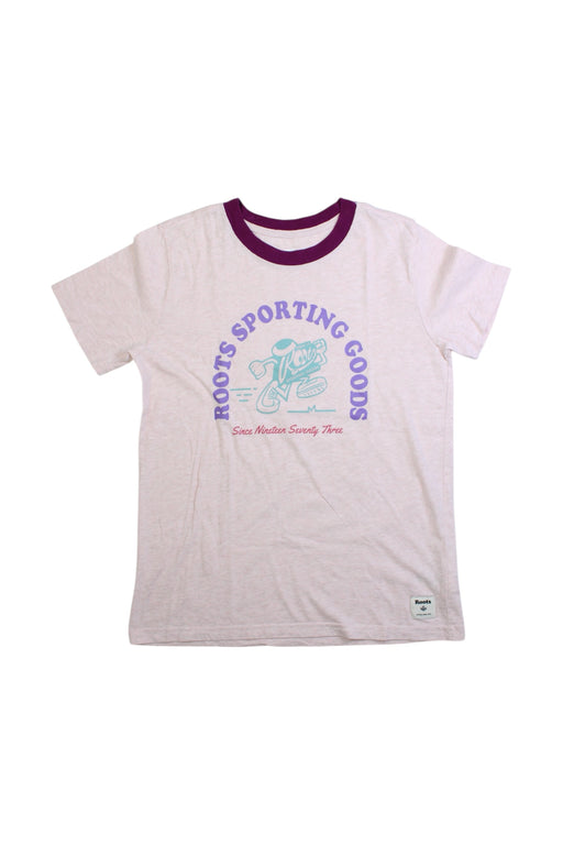 A Multicolour Short Sleeve T Shirts from Roots in size 9Y for girl. (Front View)