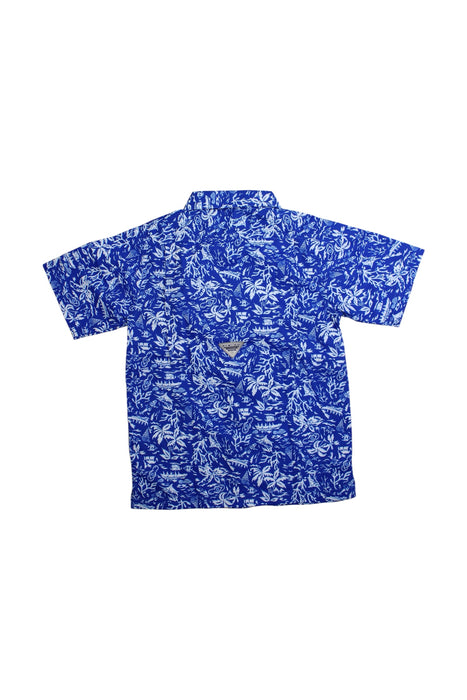 A Blue Short Sleeve Shirts from Columbia in size 8Y for boy. (Back View)