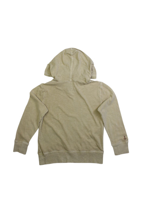 A Beige Hooded Sweatshirts from Crewcuts in size 4T for boy. (Back View)