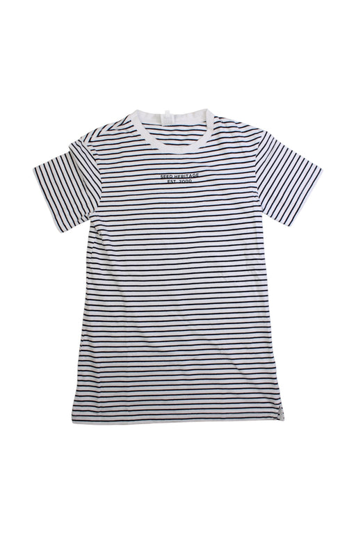 A Black Short Sleeve Dresses from Seed in size 12Y for girl. (Front View)