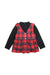 A Red Long Sleeve Dresses from Petit Main in size 5T for girl. (Front View)