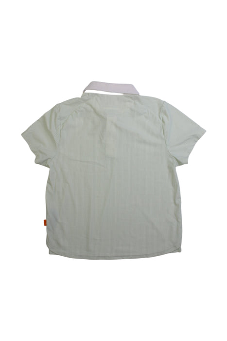 A Green Short Sleeve Polos from Moody Tiger in size 6T for girl. (Back View)