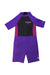 A Purple Wetsuits from Arena in size 6T for girl. (Front View)