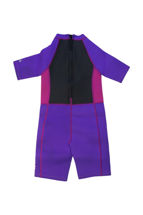 A Purple Wetsuits from Arena in size 6T for girl. (Back View)